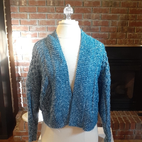 CAbi Sweaters - CAbi Blue Textured Women's Cardigan